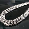 Fashion 13/16mm Men's Silver Jewelry Stainless Steel Jewelry Thick Double Woven Necklace Chain